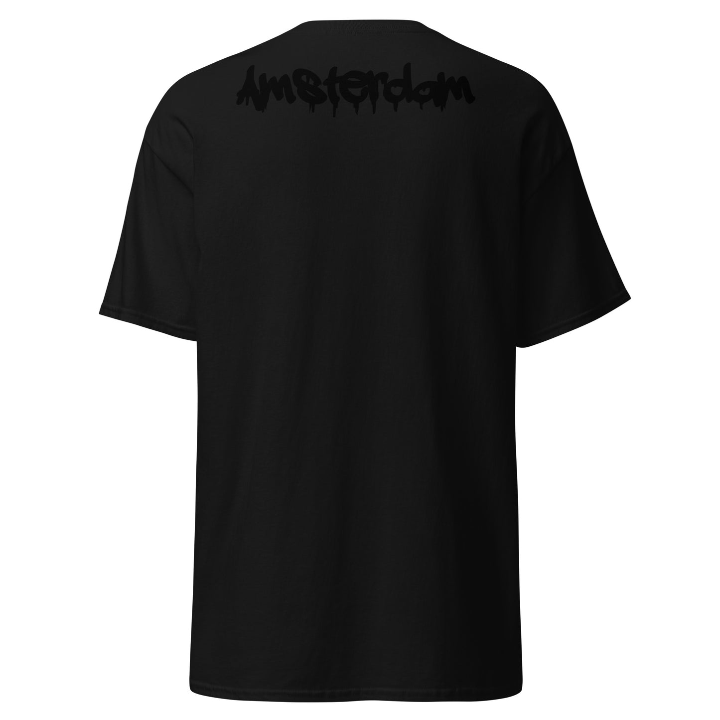 Amsterdam Driehoek Vlag T-shirt(geborduurd)