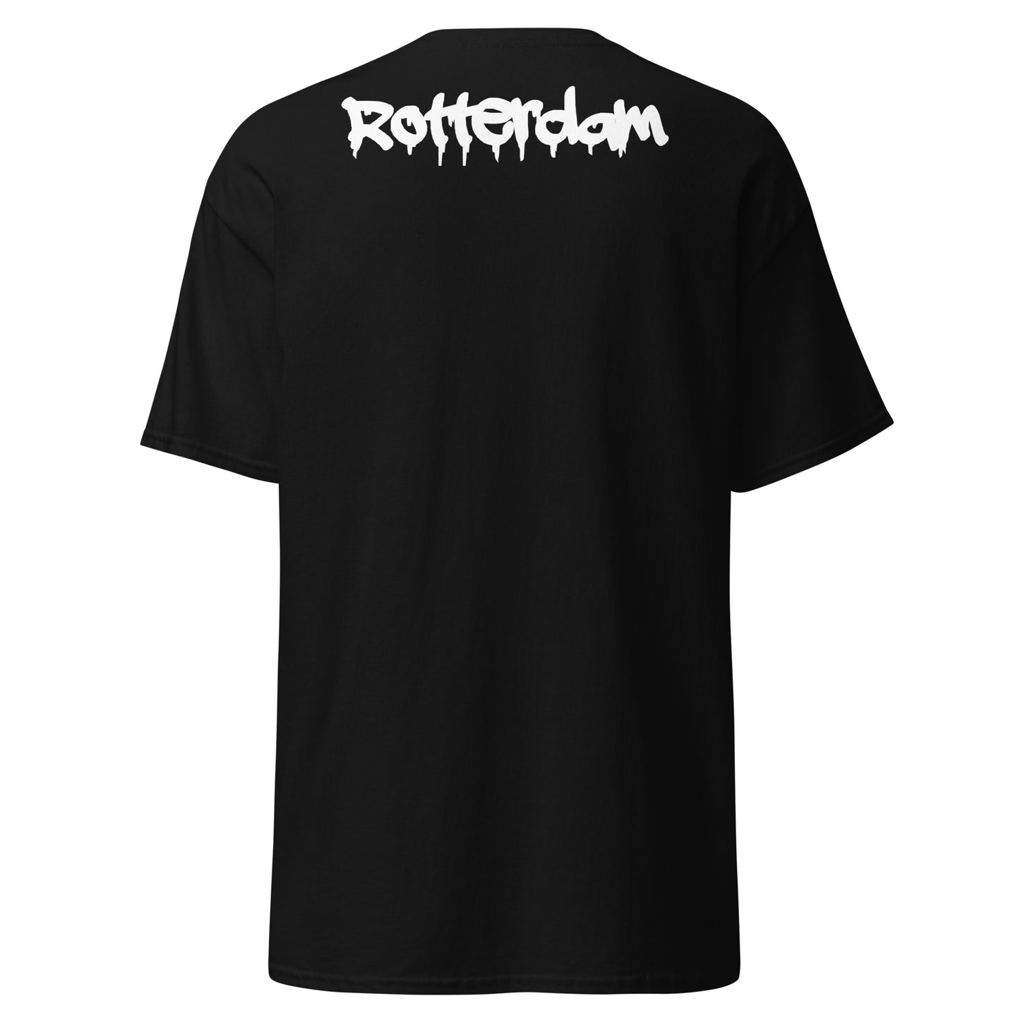 Rotterdam Vierkant Vlag T-shirt(geborduurd)