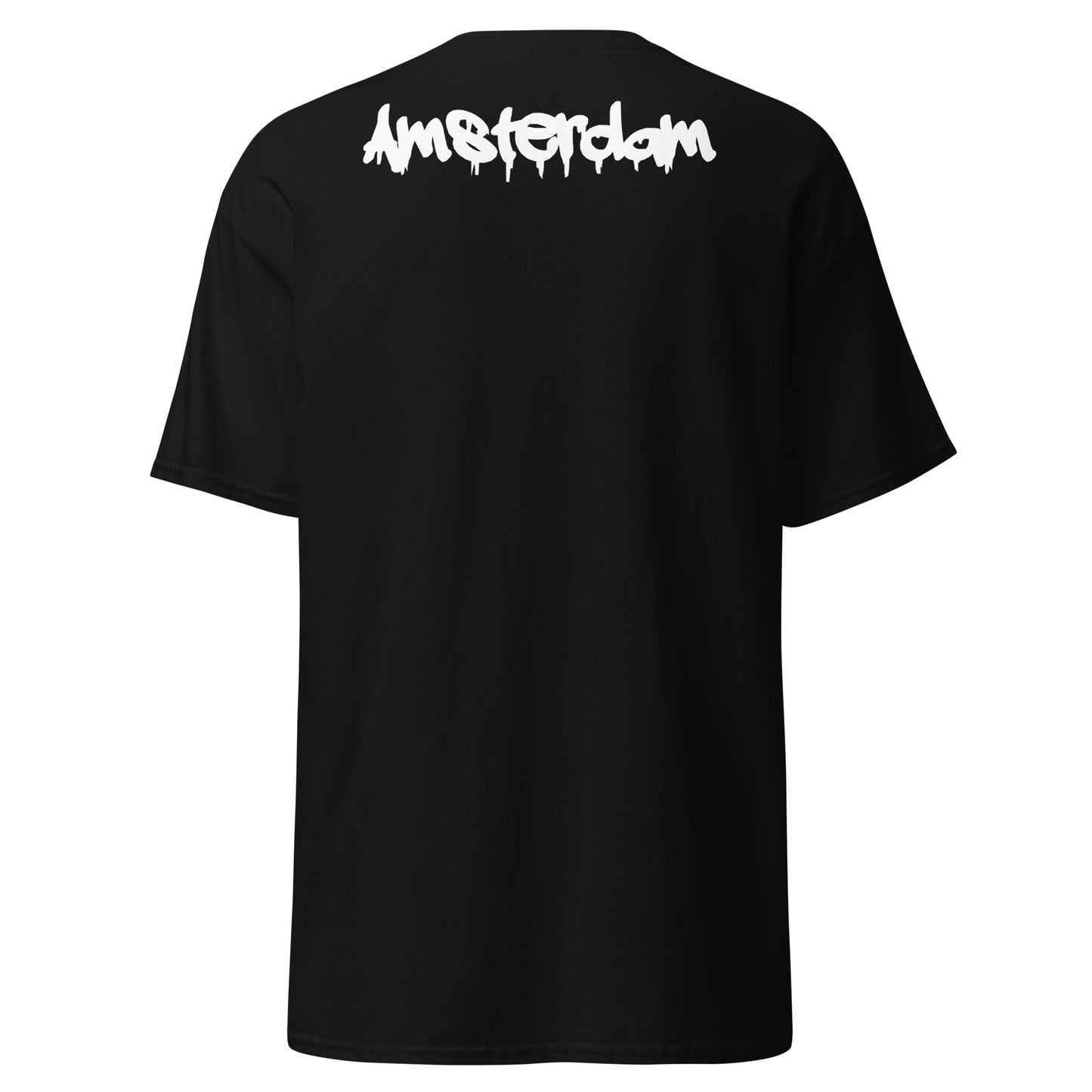 Amsterdam Vierkant Vlag T-shirt(geborduurd)