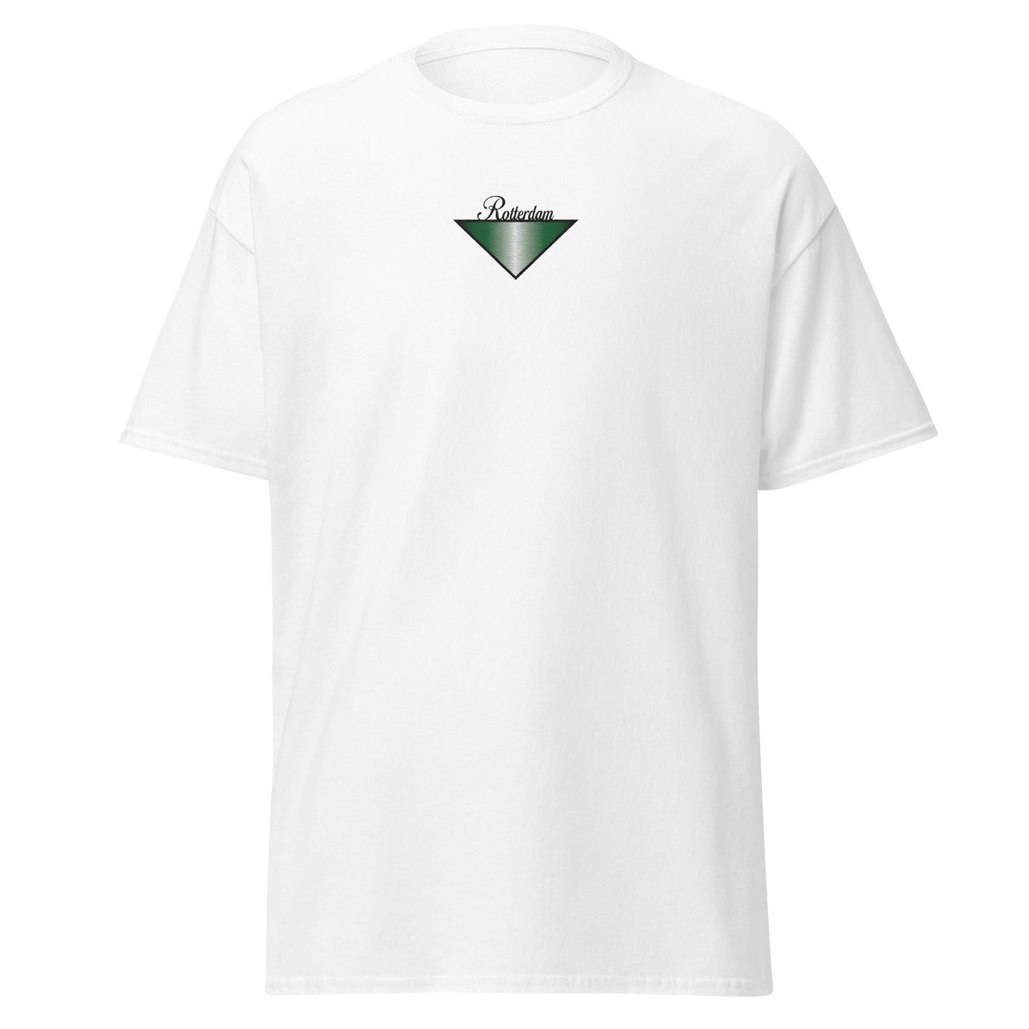 Rotterdam Driehoek Vlag T-shirt(geborduurd)