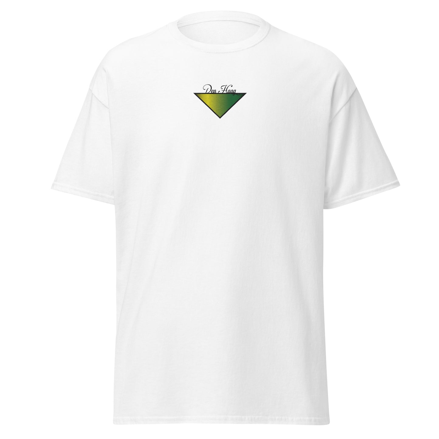 Den Haag Driehoek Vlag T-shirt(geborduurd)